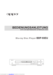 Oppo BDP-93EU Bedienungsanleitung