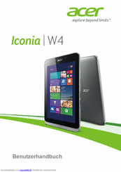 Acer Iconia W4 Benutzerhandbuch