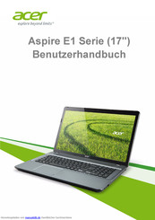 Acer Aspire E1-771 Benutzerhandbuch