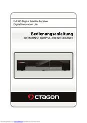 Octagon OCTAGON SF 1008P SE+ HD INTELLIGENCE Bedienungsanleitung