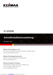 Edimax IC-3210W Schnellinstallationsanleitung