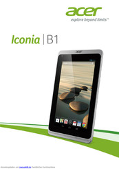 Acer Iconia B1-720 Benutzerhandbuch