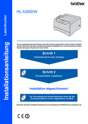 Brother HL-5280DW Installationsanleitung