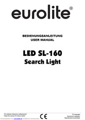 EuroLite LED SL-160 Search Light Bedienungsanleitung