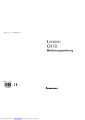 Lenovo C470 Bedienungsanleitung