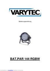 Varytec BAT.PAR 144 RGBW Bedienungsanleitung