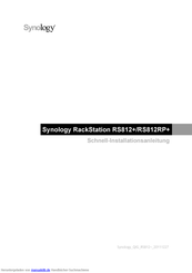 Synology RackStation RS812RP+ Schnellinstallationsanleitung