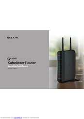 Belkin Router F5D9231-4 Benutzerhandbuch