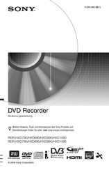 Sony RDR-HXD790 Bedienungsanleitung