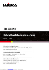 Edimax BR-6208AC Schnellinstallationsanleitung