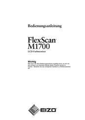 Eizo FlexScan M1700 Bedienungsanleitung