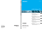 Sony bravia KLV-V40A10E Bedienungsanleitung