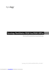 Synology RackStation RS3614xs Schnellinstallationsanleitung
