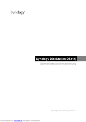 Synology DiskStation DS414j Schnellinstallationsanleitung