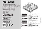 Sharp MD-MT88H Bedienungsanleitung