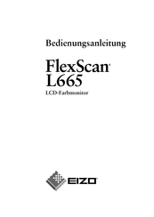 Eizo FlexScan L665 Bedienungsanleitung