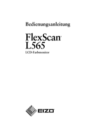 Eizo FlexScan L565 Bedienungsanleitung