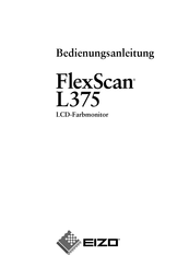 Eizo FlexScan L375 Bedienungsanleitung