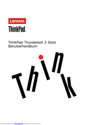 Lenovo ThinkPad Thunderbolt 3 Dock Benutzerhandbuch