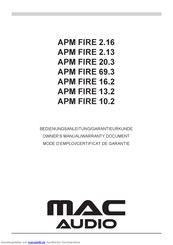 MAC Audio APM FIRE 20.3 Bedienungsanleitung