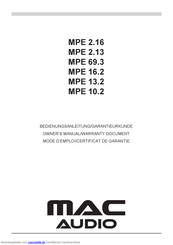 MAC Audio MPE 13.2 Bedienungsanleitung