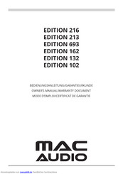 MAC Audio EDITION 693 Bedienungsanleitung