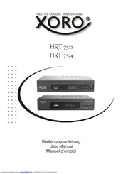 Xoro HRT 7522 Bedienungsanleitung