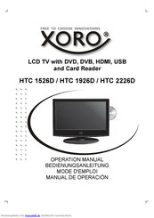 Xoro HTC 1526D Bedienungsanleitung