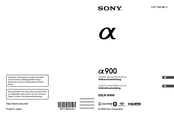 Sony DSLR-A900 Gebrauchsanleitung