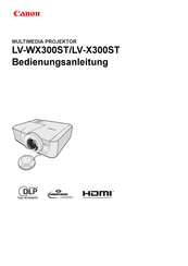 Canon LV-WX300ST Bedienungsanleitung