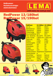 LEMA RedPower 15/190hot Handbuch