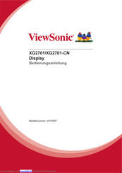 ViewSonic XG2701 Bedienungsanleitung