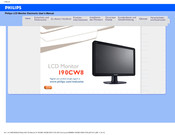 Philips LCD Monitor 190CW8 Benutzerhandbuch