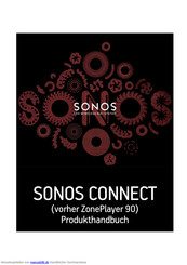Sonos ZonePlayer 90 Produkthandbuch