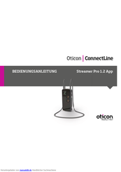 oticon streamer Pro 1.2 App Bedienungsanleitung