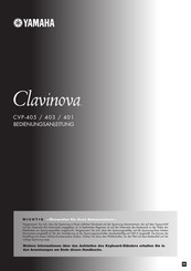 Yamaha Clavinova CVP-405 Bedienungsanleitung