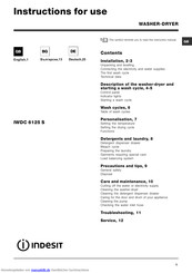 Indesit IWDC 6125 S Bedienungsanleitung