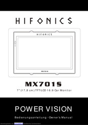 Hifonics MX701S Bedienungsanleitung