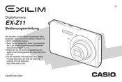 Casio Exilim EX-Z11 Bedienungsanleitung