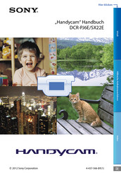 Sony Handycam DCR-PJ6E Handbuch