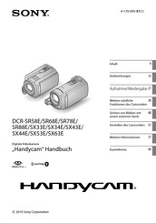 Sony Handycam DCR-SX43E Handbuch