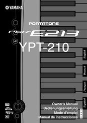Yamaha PORTATONE PSR-E213 Bedienungsanleitung