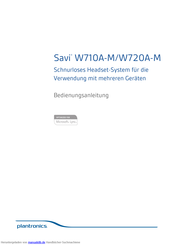 Plantronics Savi W710A-M Bedienungsanleitung