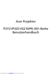 Acer P3151-Reihe Benutzerhandbuch