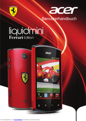 Acer liquidmini Ferrari EditionE310 Benutzerhandbuch