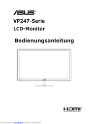 Asus VP247-Serie Bedienungsanleitung