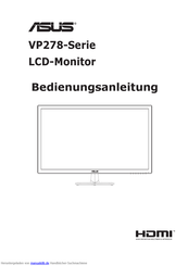 Asus VP278-Serie Bedienungsanleitung