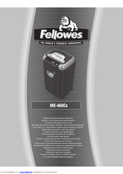 Fellowes MS-460Cs Anleitung