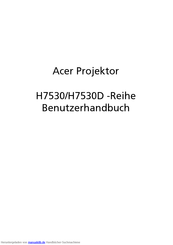 Acer H7530-Reihe Benutzerhandbuch