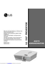 LG AH215 Bedienungsanleitung